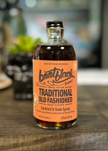 Traditional Old Fashioned cocktail and soda syrup, Small Batch, Made in the United States by Bootblack Brand - Sold by Le Monkey House