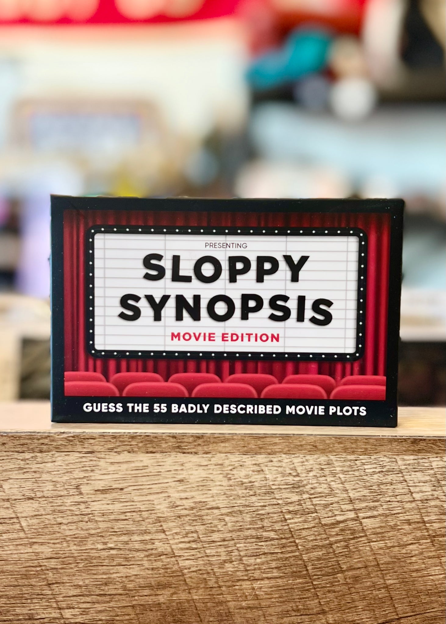 Sloppy Synopsis Movie Edition Flash Card Game, by Bubblegum Stuff, Sold by Le Monkey House