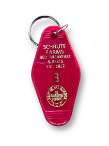 Schrute Farms Motel Keychain