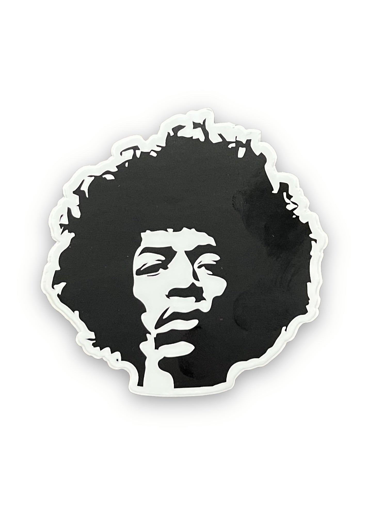 Jimi Hendrix waterproof, graphic sticker, by lettercraft Sold at Le Monkey House