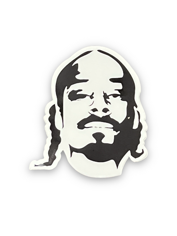 Snoop Dogg waterproof, graphic sticker, by lettercraft Sold at Le Monkey House