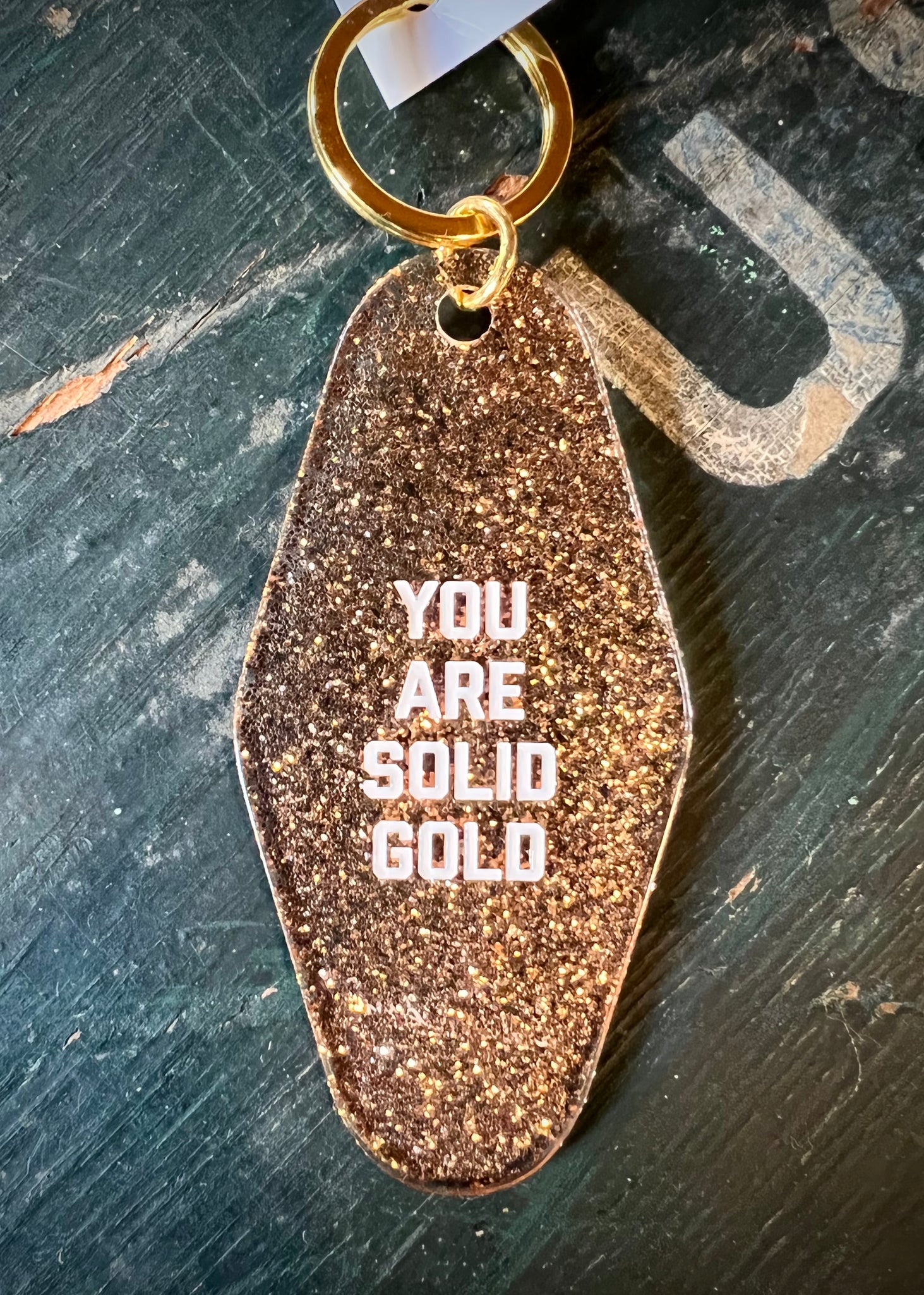 Solid Gold Keychain