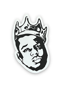 Biggie, Notorious BIG, Big Poppa waterproof, graphic sticker, by lettercraft Sold at Le Monkey House