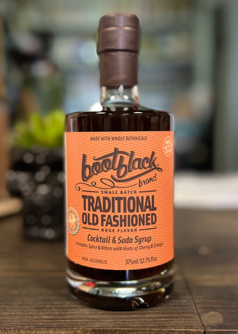 Traditional Old Fashioned cocktail and soda syrup, Small Batch, Made in the United States by Bootblack Brand - Sold by Le Monkey House