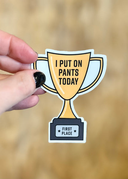 Pants Trophy Sticker